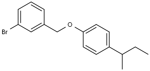1-bromo-3-((4-(sec-butyl)phenoxy)methyl)benzene Structure