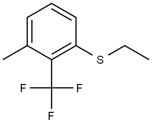 1-(Ethylthio)-3-methyl-2-(trifluoromethyl)benzene Structure