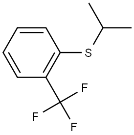 1-[(1-Methylethyl)thio]-2-(trifluoromethyl)benzene Structure