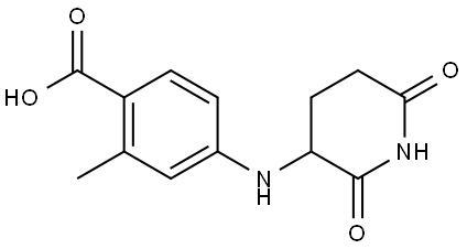 4-[(2,6-dioxopiperidin-3-yl)amino]-2-methylbenzoic acid Structure