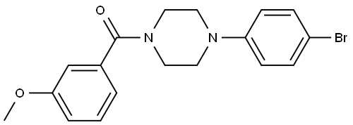 4-(4-Bromophenyl)-1-piperazinyl](3-methoxyphenyl)methanone Structure