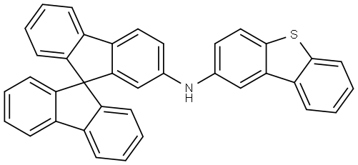 2-Dibenzothiophenamine, N-9,9′-spirobi[9H-fluoren]-2-yl- Structure