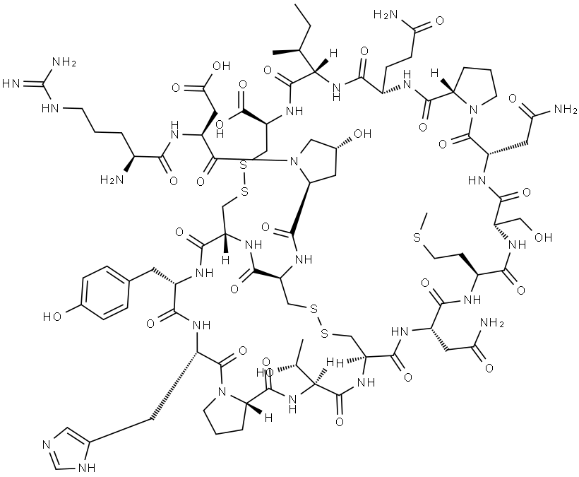 α-Conotoxin EI (free acid) Structure