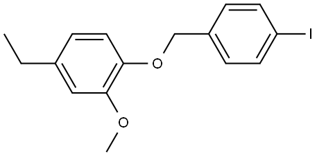 4-Ethyl-1-[(4-iodophenyl)methoxy]-2-methoxybenzene Structure