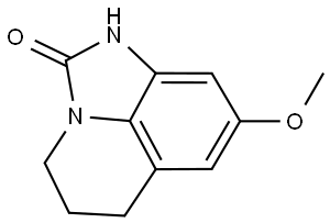 8-methoxy-5,6-dihydro-4H-imidazo[4,5,1-ij]quinolin-2(1H)-one Structure