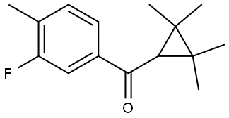 (3-Fluoro-4-methylphenyl)(2,2,3,3-tetramethylcyclopropyl)methanone Structure