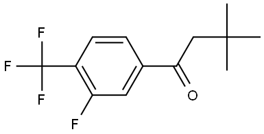 1-[3-Fluoro-4-(trifluoromethyl)phenyl]-3,3-dimethyl-1-butanone Structure