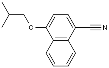 4-(2-Methylpropoxy)-1-naphthalenecarbonitrile Structure