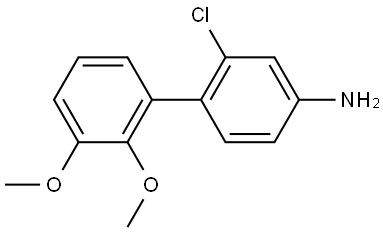 2-Chloro-2',3'-dimethoxy[1,1'-biphenyl]-4-amine Structure