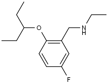 N-Ethyl-2-(1-ethylpropoxy)-5-fluorobenzenemethanamine Structure