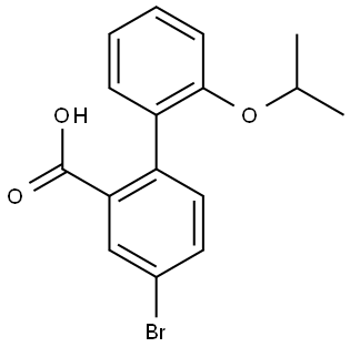 4-Bromo-2'-(1-methylethoxy)[1,1'-biphenyl]-2-carboxylic acid Structure