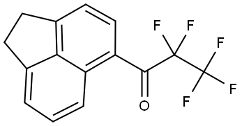 1-(1,2-dihydroacenaphthylen-5-yl)-2,2,3,3,3-pentafluoropropan-1-one Structure