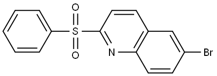 6-Bromo-2-(phenylsulfonyl)quinoline Structure