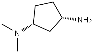 (1R,3S)-N1,N1-dimethylcyclopentane-1,3-diamine Structure