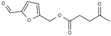 (5-formylfuran-2-yl)methyl 4-oxopentanoate Structure