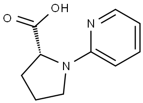 D-Proline, 1-(2-pyridinyl)- Structure