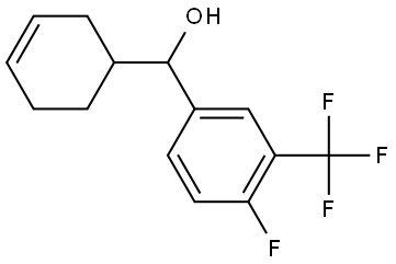 α-3-Cyclohexen-1-yl-4-fluoro-3-(trifluoromethyl)benzenemethanol Structure