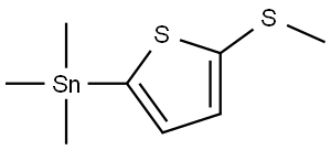 trimethyl(5-(methylthio)thiophen-2-yl)stannane Structure