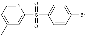 2-[(4-Bromophenyl)sulfonyl]-4-methylpyridine Structure