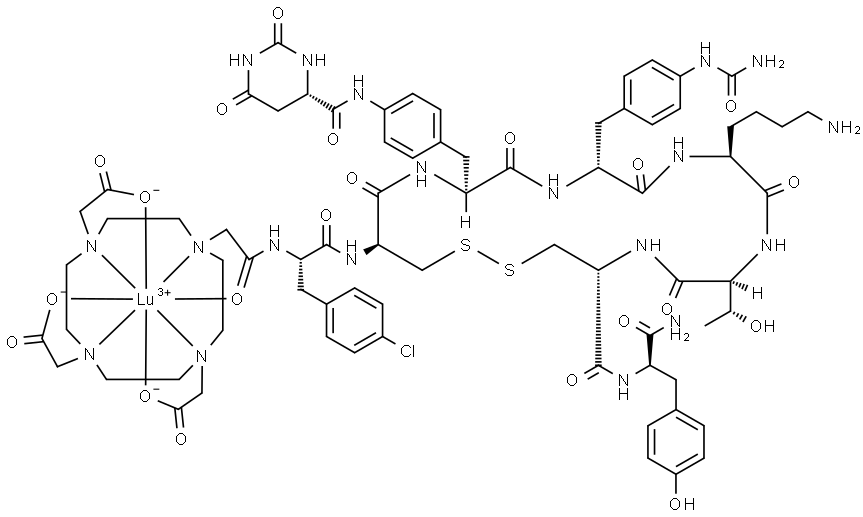 177Lu-Satoreotide tetraxetan Structure