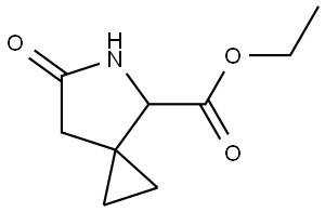 Ethyl 6-oxo-5-azaspiro[2.4]heptane-4-carboxylate Structure