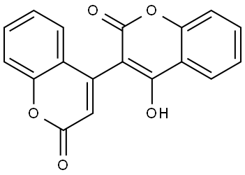 [3,4′-Bi-2H-1-benzopyran]-2,2′-dione, 4-hydroxy- Structure