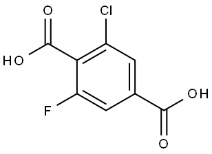 2-chloro-6-fluoroterephthalic acid Structure