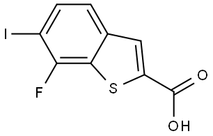 7-fluoro-6-iodobenzo[b]thiophene-2-carboxylic acid Structure