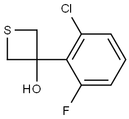 3-(2-Chloro-6-fluorophenyl)-3-thietanol Structure