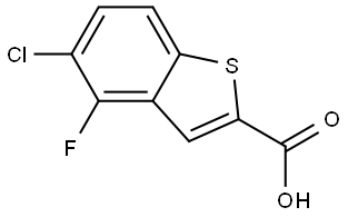 5-chloro-4-fluorobenzo[b]thiophene-2-carboxylic acid Structure