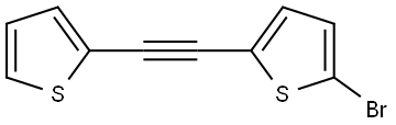 2-Bromo-5-[2-(2-thienyl)ethynyl]thiophene Structure