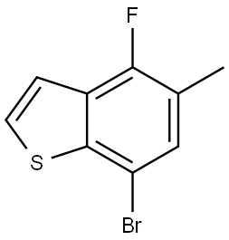 7-bromo-4-fluoro-5-methylbenzo[b]thiophene Structure