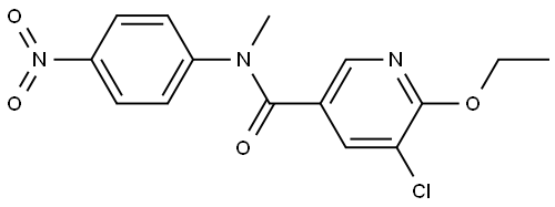 5-chloro-6-ethoxy-N-methyl-N-(4-nitrophenyl)nicotinamide Structure