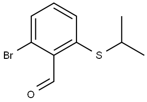 2-Bromo-6-[(1-methylethyl)thio]benzaldehyde Structure