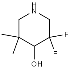 4-Piperidinol, 3,3-difluoro-5,5-dimethyl- Structure