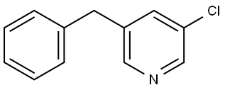 Pyridine, 3-chloro-5-(phenylmethyl)- Structure