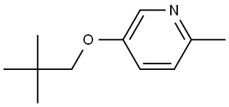 5-(2,2-Dimethylpropoxy)-2-methylpyridine Structure