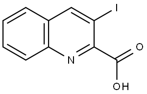 3-iodoquinoline-2-carboxylic acid Structure