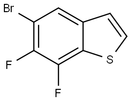 5-bromo-6,7-difluorobenzo[b]thiophene Structure