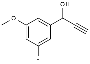 α-Ethynyl-3-fluoro-5-methoxybenzenemethanol Structure