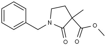 methyl 1-benzyl-3-methyl-2-oxopyrrolidine-3-carboxylate Structure