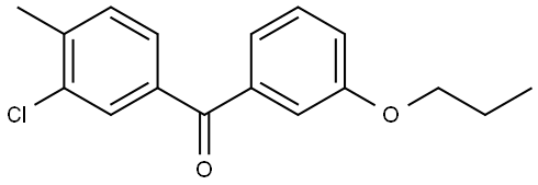 Methanone, (3-chloro-4-methylphenyl)(3-propoxyphenyl)- Structure