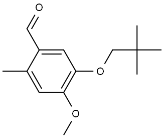 5-(2,2-Dimethylpropoxy)-4-methoxy-2-methylbenzaldehyde Structure