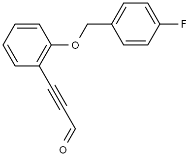 3-[2-[(4-Fluorophenyl)methoxy]phenyl]-2-propynal Structure