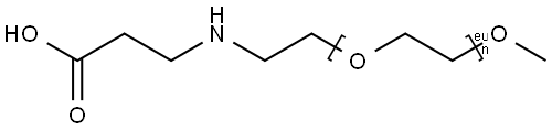 m-PEG12-NH-C2-acid Structure