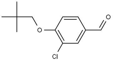 3-Chloro-4-(2,2-dimethylpropoxy)benzaldehyde Structure