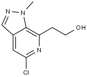 2-(5-chloro-1-methyl-1H-pyrazolo[3,4-c]pyridin-7-yl)ethanol Structure