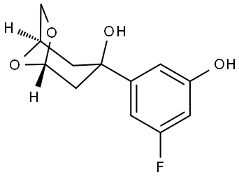 3-(3-Fluoro-5-hydroxyphenyl)-6,8-dioxabicyclo[3.2.1]octan-3-ol Structure