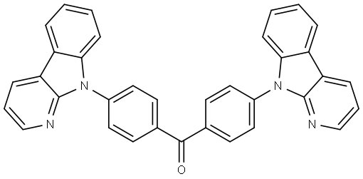 Methanone, bis[4-(9H-pyrido[2,3-b]indol-9-yl)phenyl]- Structure