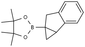 1,3,2-Dioxaborolane, 2-(1a,6-dihydrocycloprop[a]inden-6a(1H)-yl)-4,4,5,5-tetramethyl- Structure